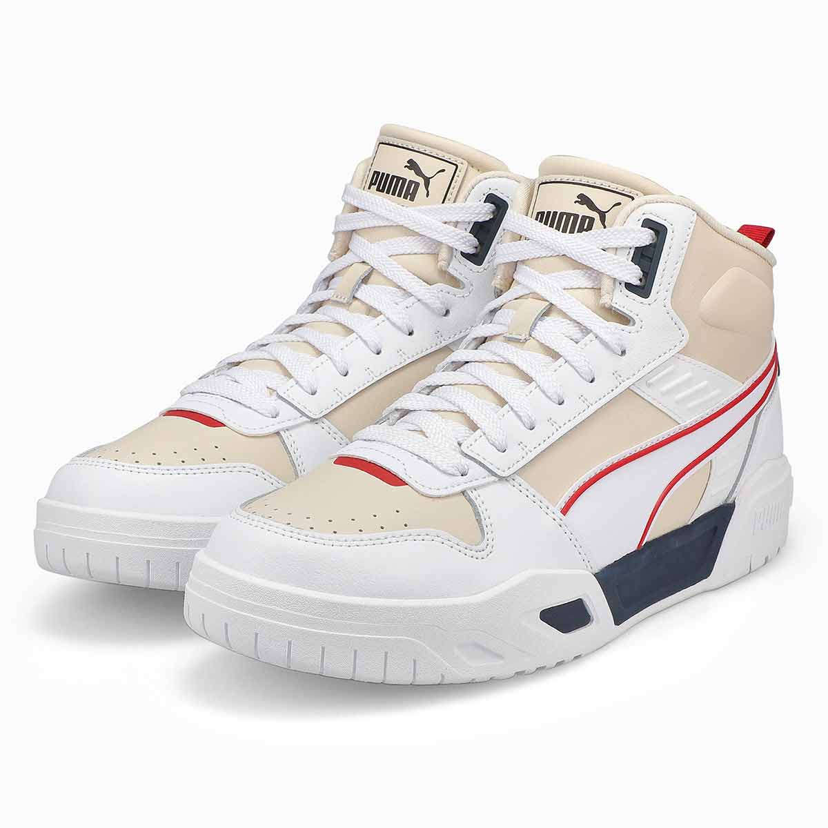 Men's RBD Tech Hi Top Sneaker - White/Navy/Red