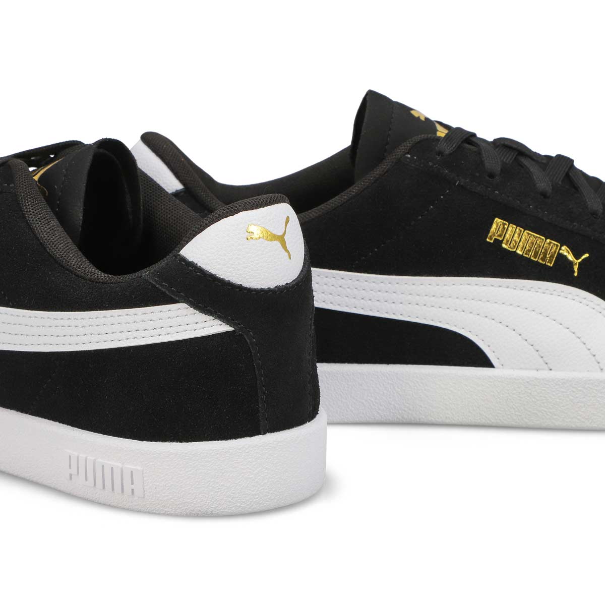 Men's Club ll Lace Up Sneaker - Black/White/Gold