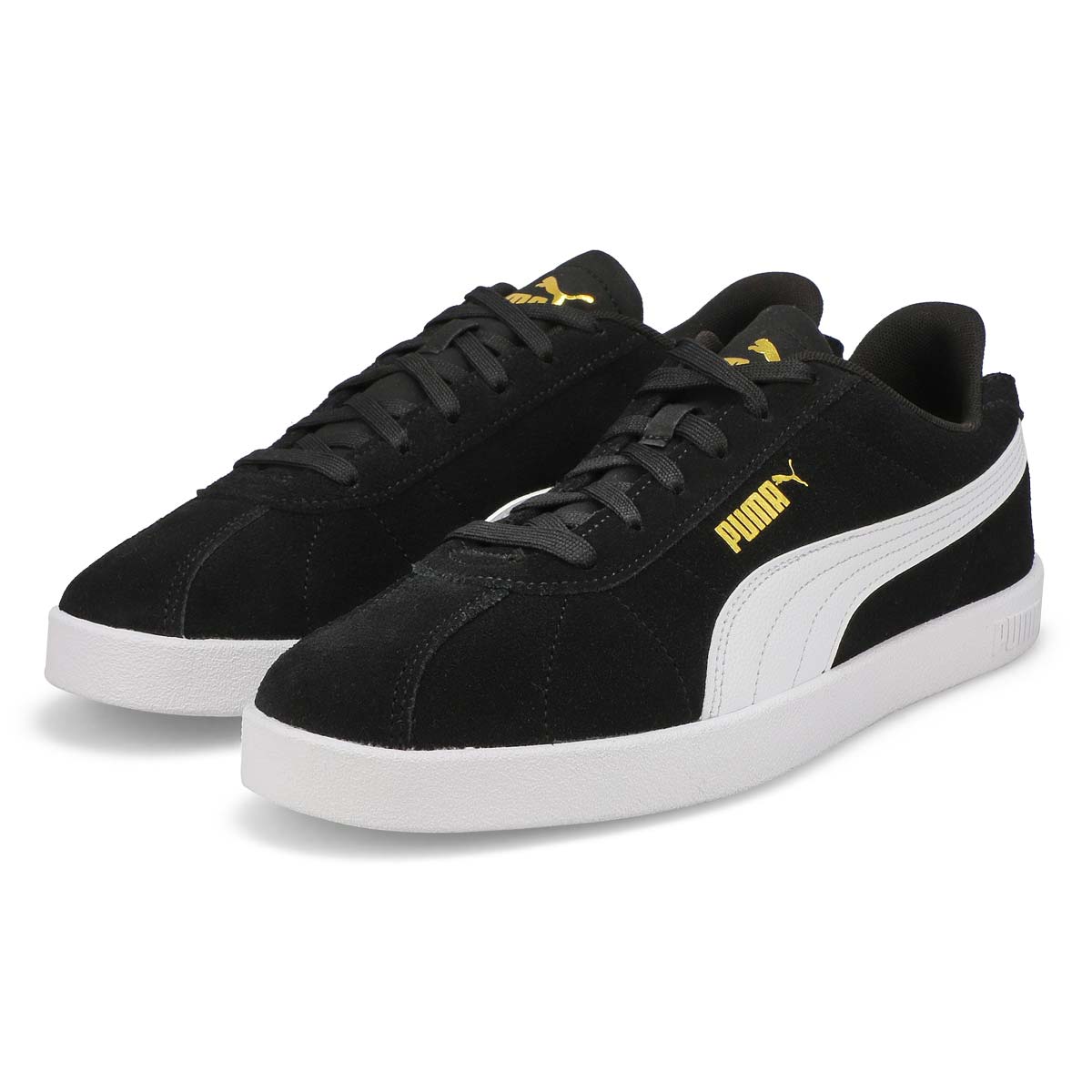 Men's Club ll Lace Up Sneaker - Black/White/Gold