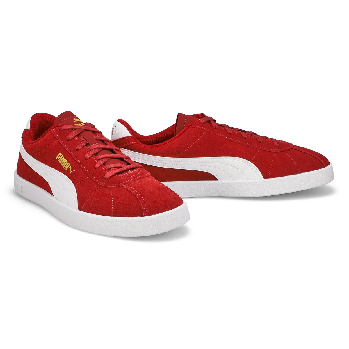 Men's Club ll Lace Up Sneaker - Red/White/Gold