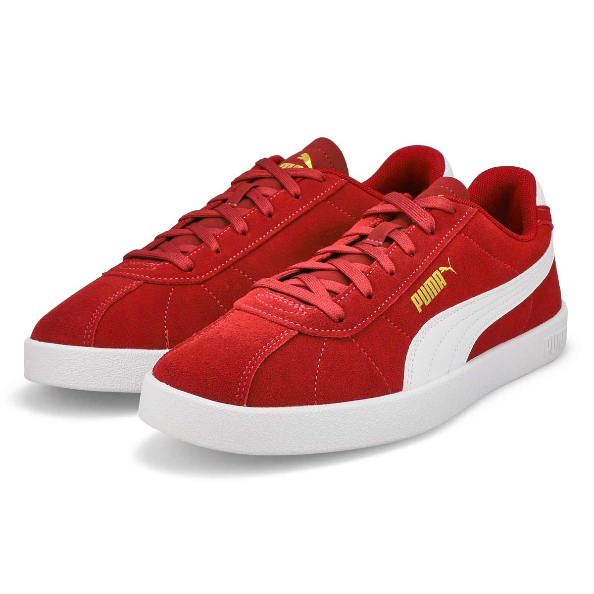 Men's Club ll Lace Up Sneaker - Red/White/Gold