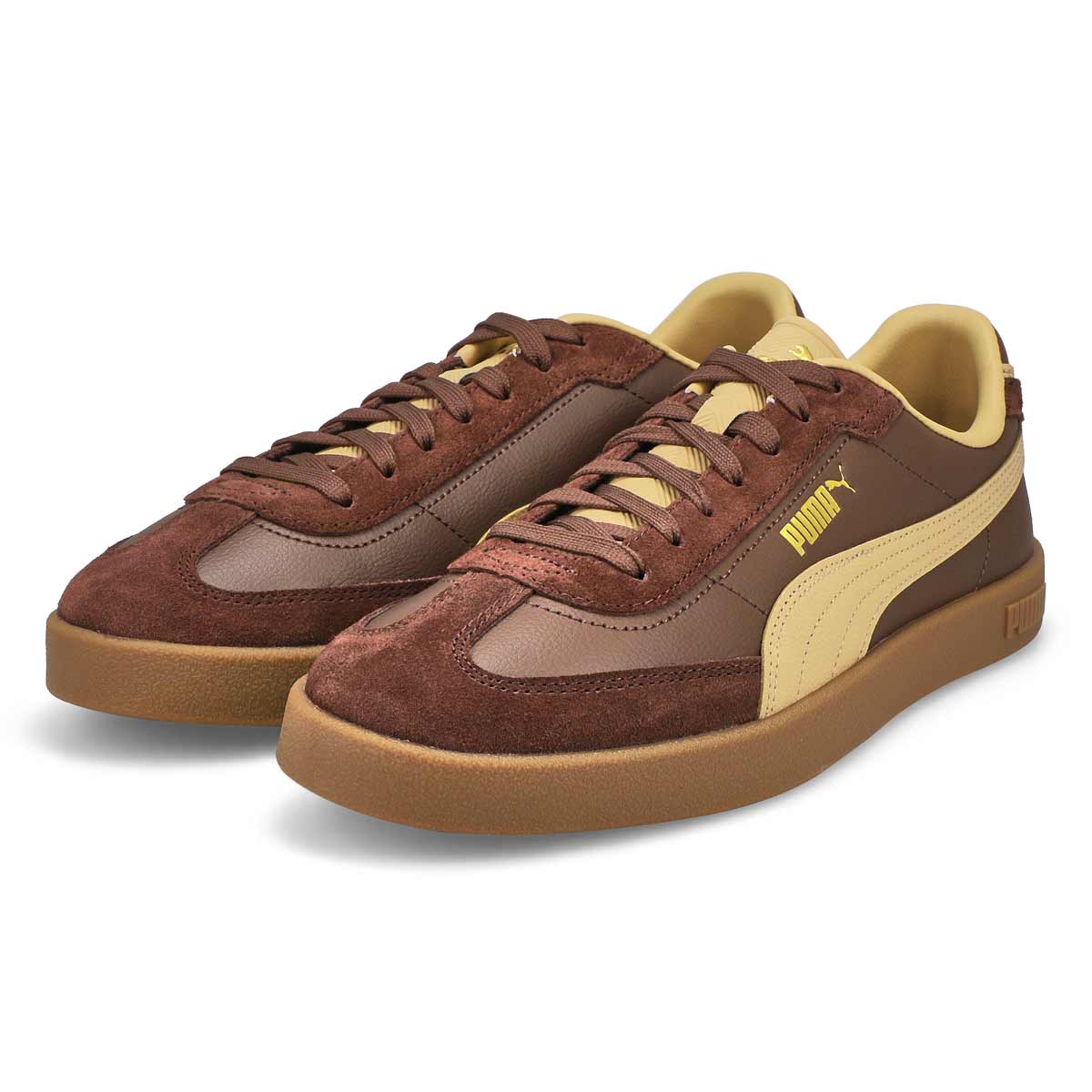 Men's Club Era ll Lace Up Sneaker - Espresso Brown/Sand Dune/Gold