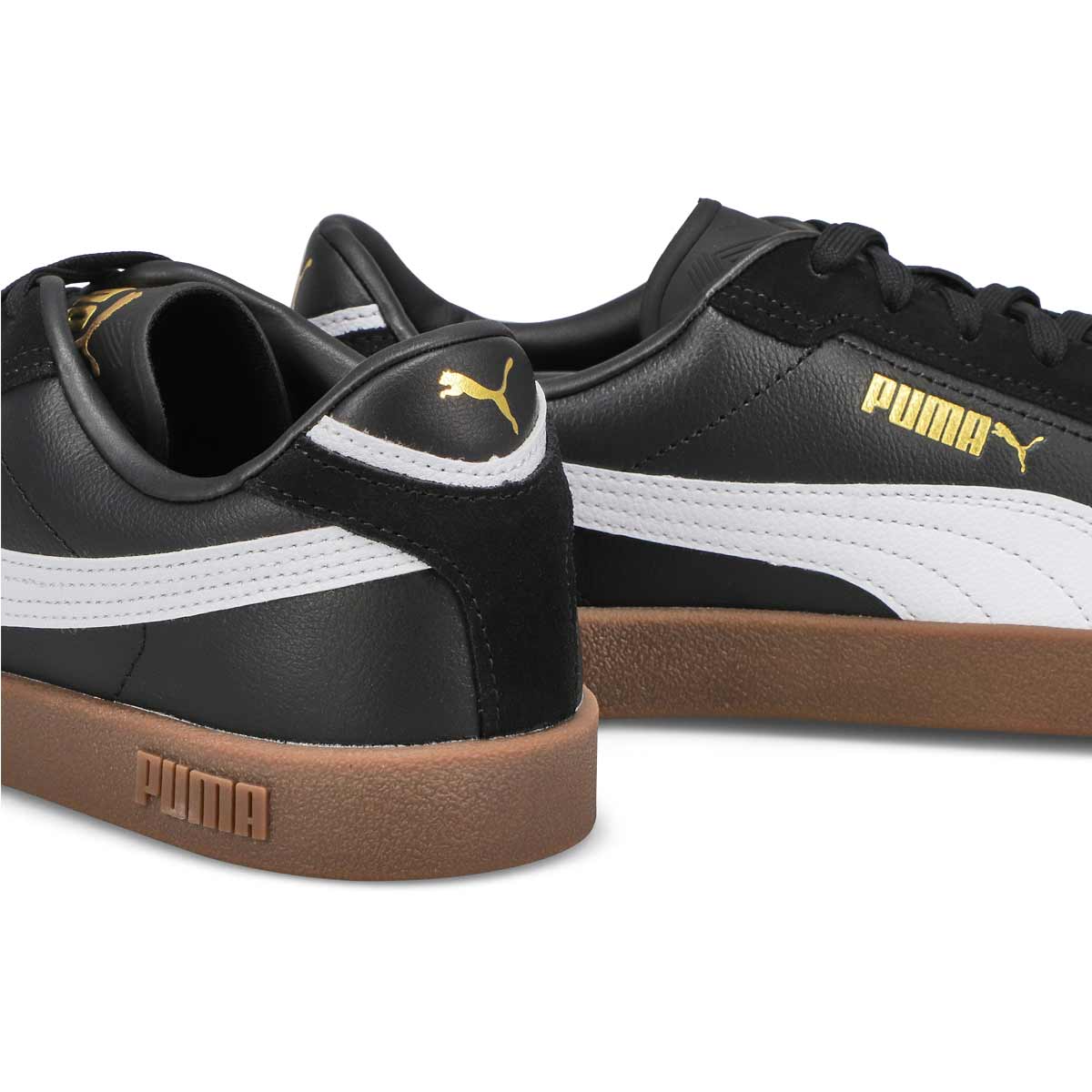 Men's Club Era ll Lace Up Sneaker - Black/White/Gold