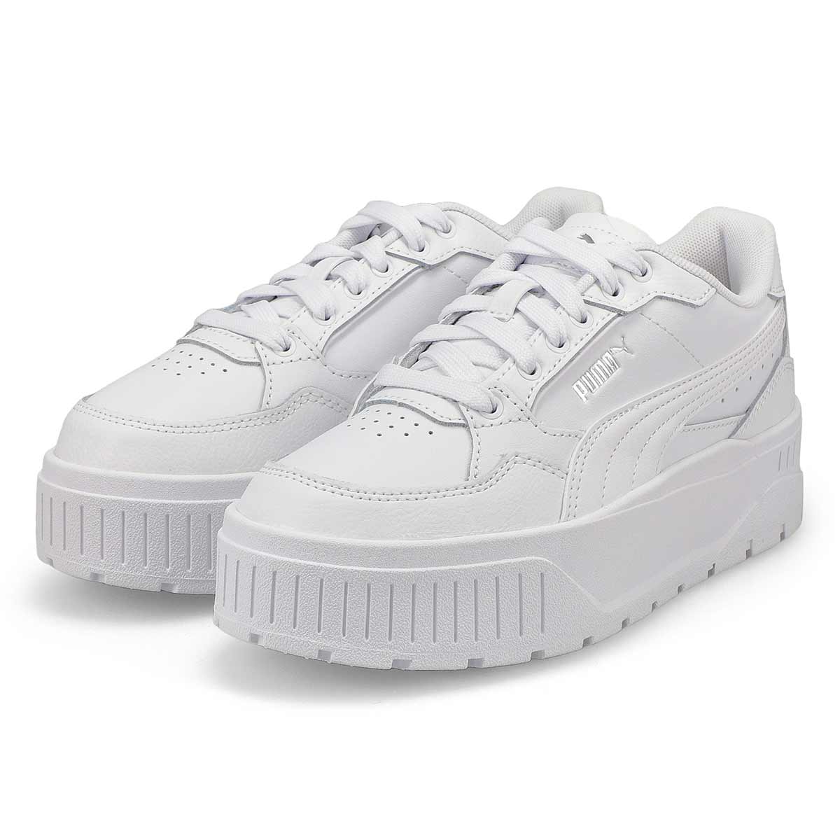 Women's Karmen II Idol Platform Sneaker - White/White/Silver