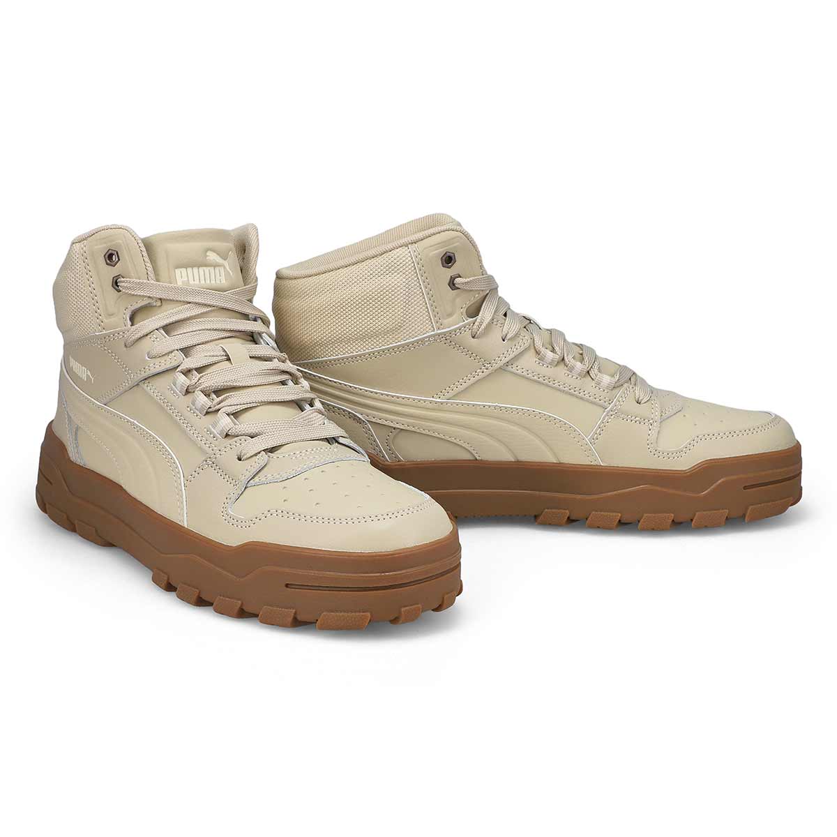 Men's  Rebound Abrupt Hi Top Sneaker - Desert Dust/Alpine Snow/Gum