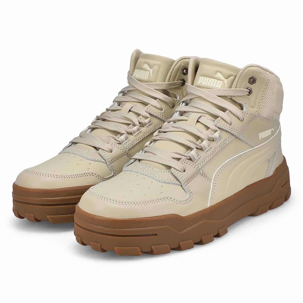 Men's  Rebound Abrupt Hi Top Sneaker - Desert Dust/Alpine Snow/Gum