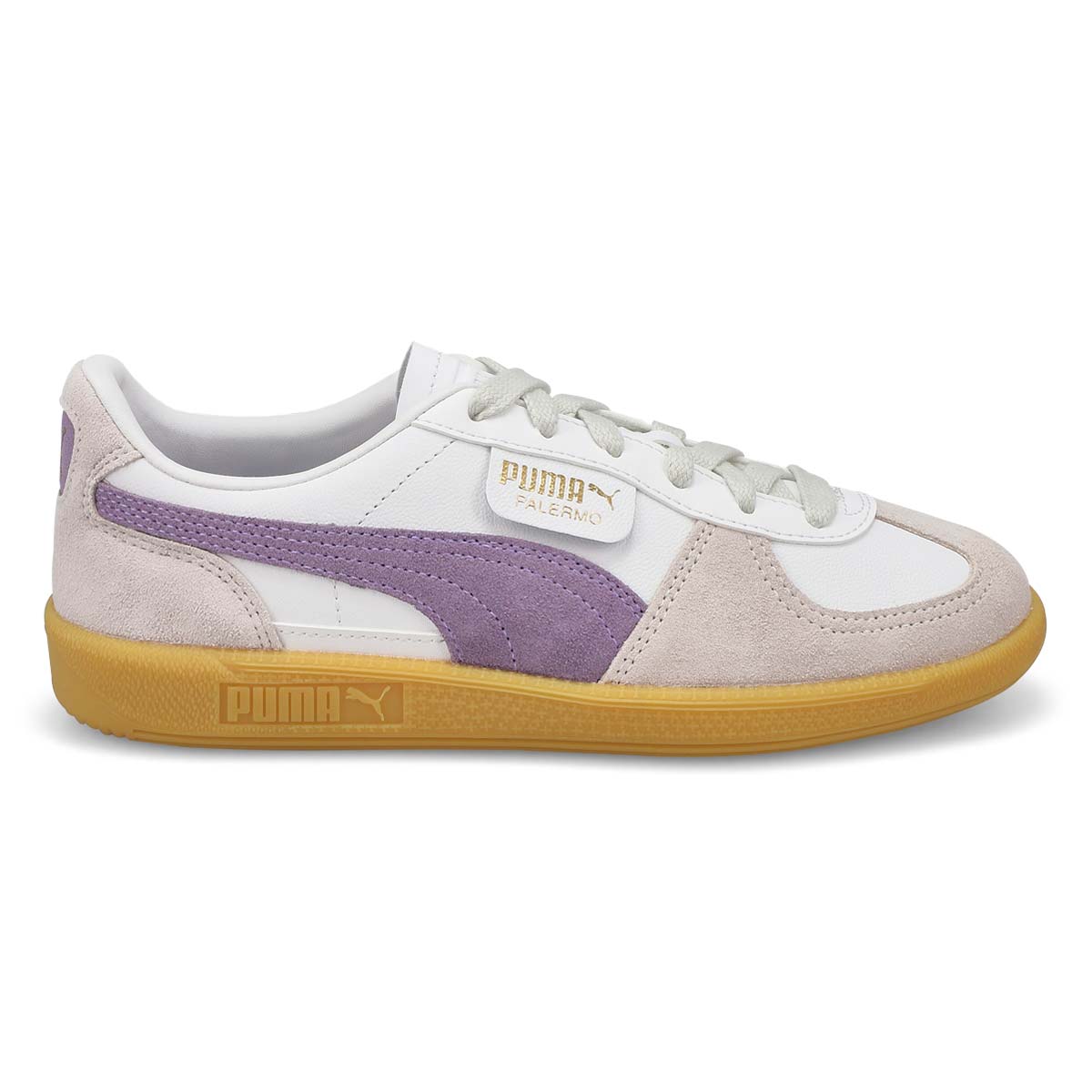 Women's Palermo Leather Lace Up Sneaker - White/Vapor Gray/Gum