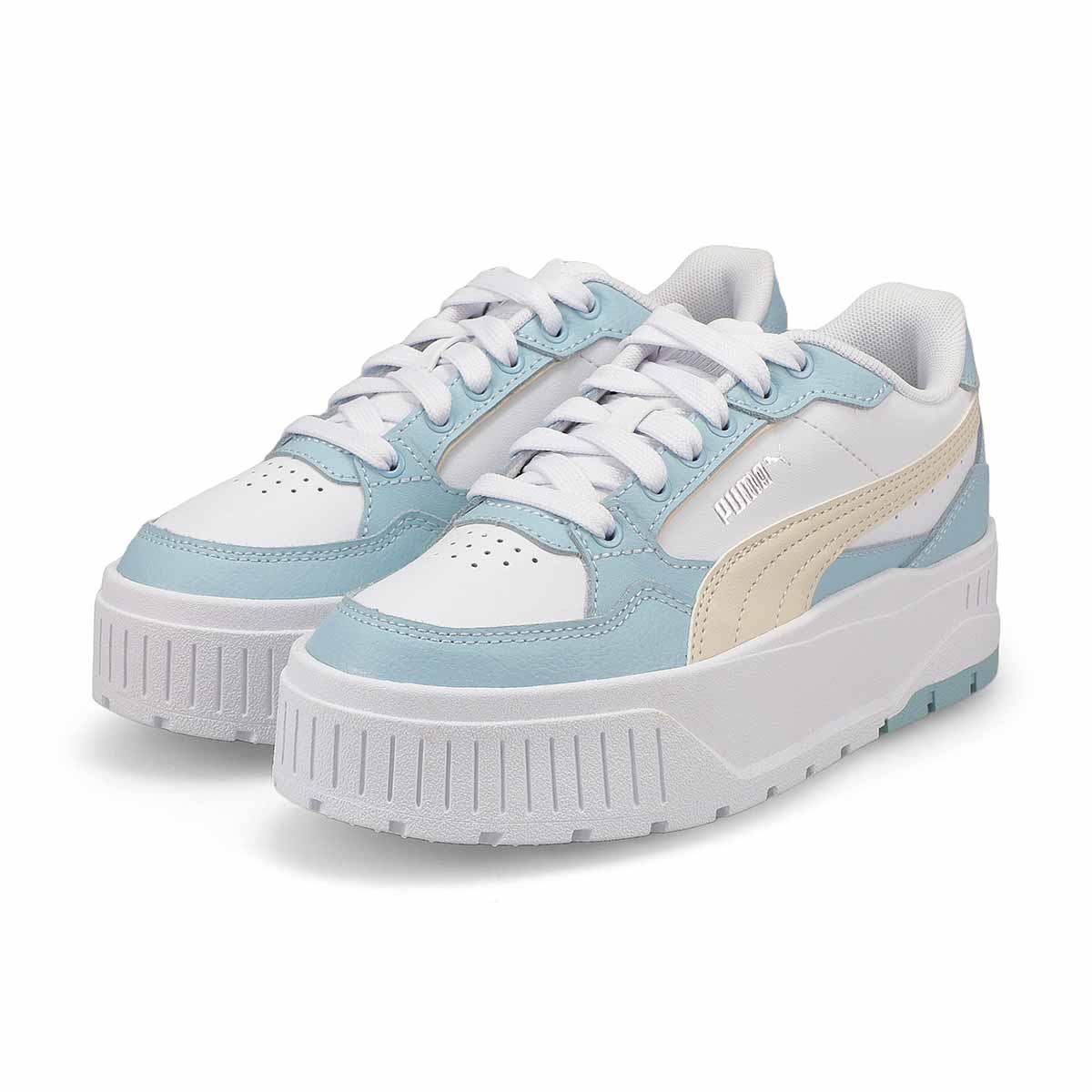 Girls'  Karmen II Idol Jr Platform Sneaker - White/Alpine Snow/Frosted Dew