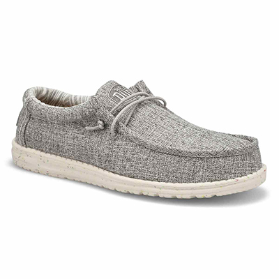 Mns Wally Eco Linen Casual Shoe - Iron