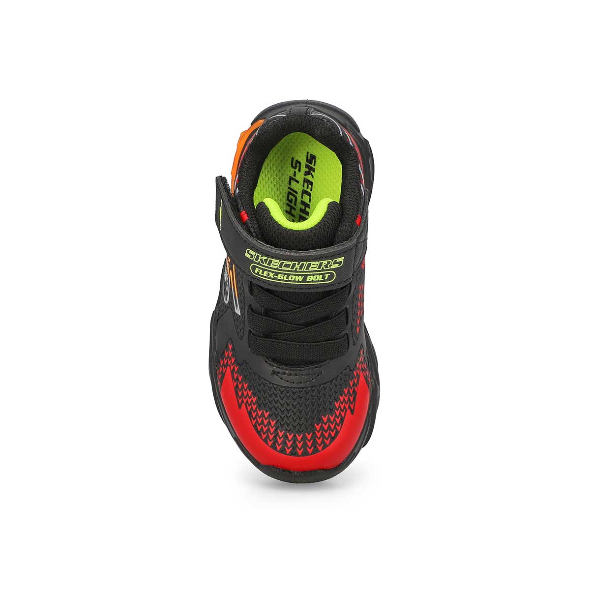 Infants'  S Lights Flex-Glow Bolt Sneaker - Black/Red