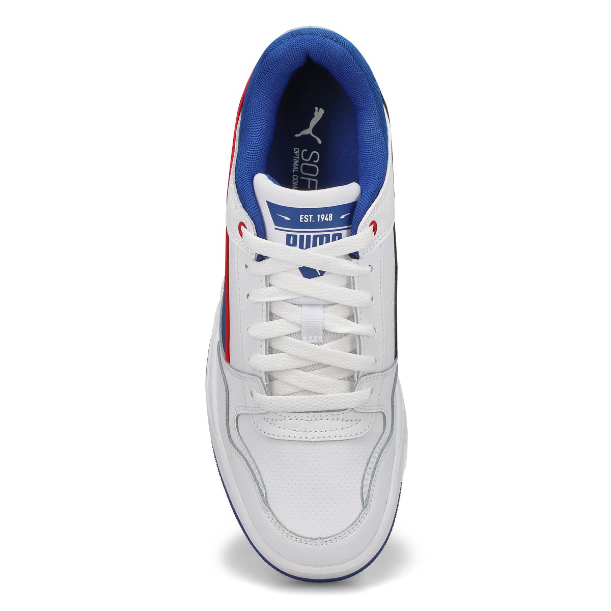 Baskets à lacets REBOUND RETRO, blanc/bleu/rouge, hommes