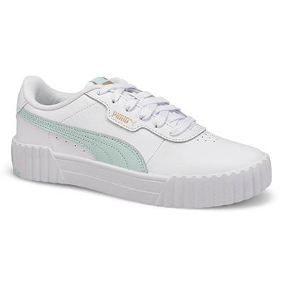 Baskets à lacets Carina 3.0, blanc/vert, femmes