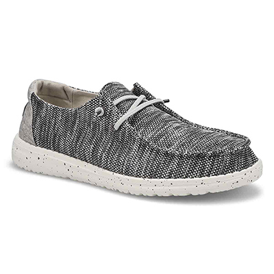 Lds Wendy Sox Casual Shoe - Dark Grey