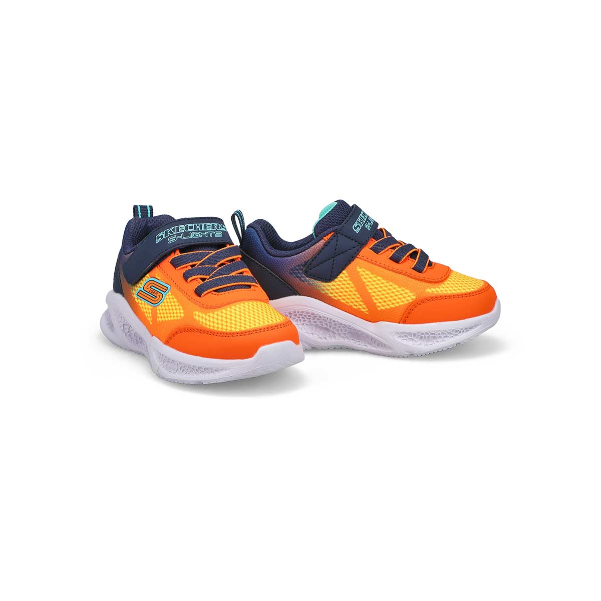 Infants' B Meteor-Lights Sneaker - Navy/Orange
