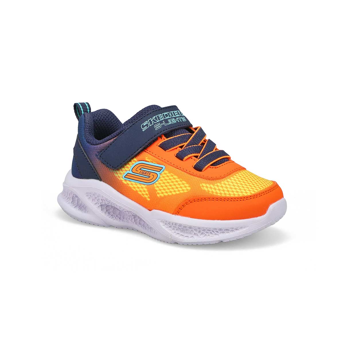 Infants' B Meteor-Lights Sneaker - Navy/Orange