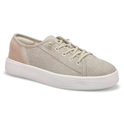 Lds Cody W Heathered Casual Sneaker - Light Grey