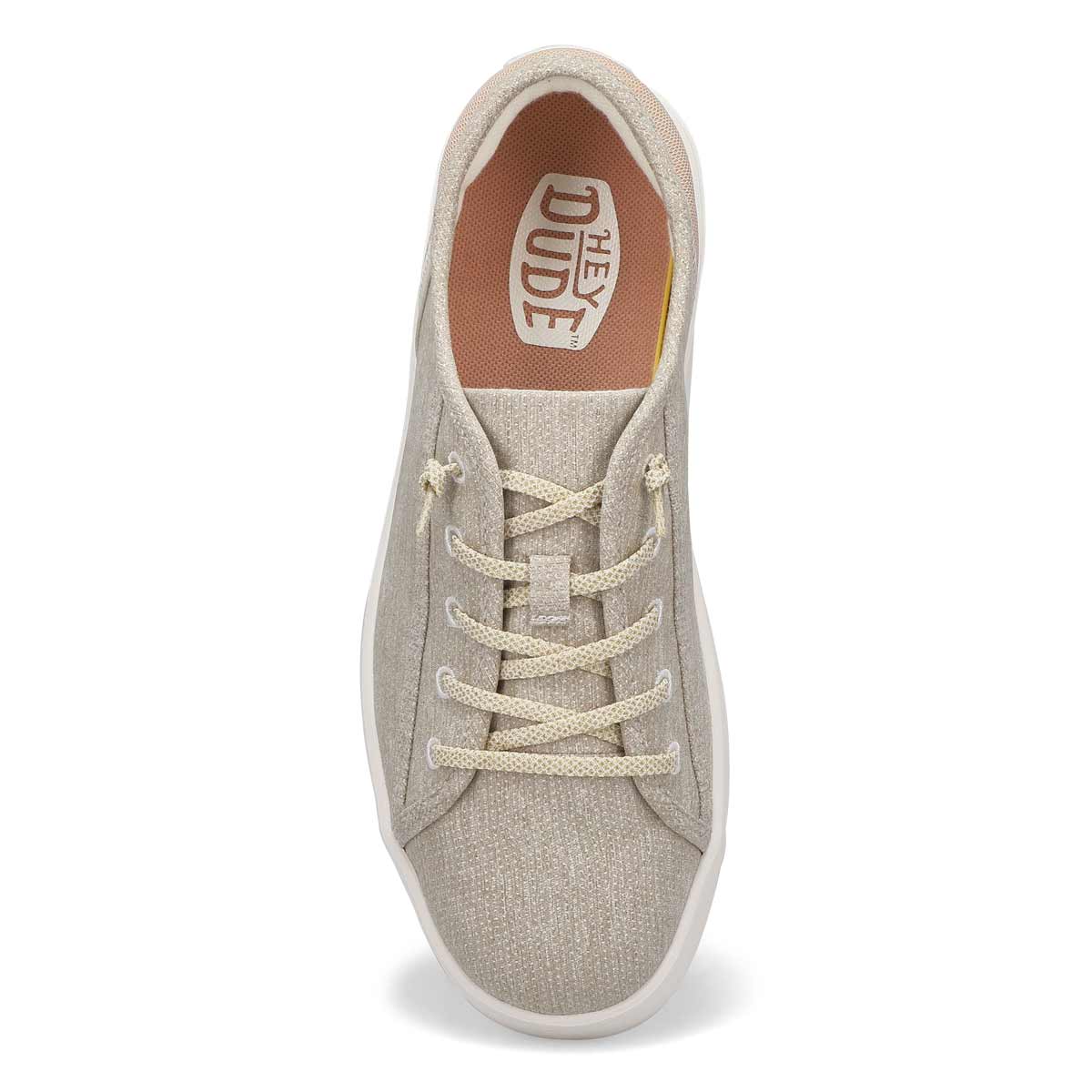 Ladies Cody W Heathered Casual Sneaker - Light Gre