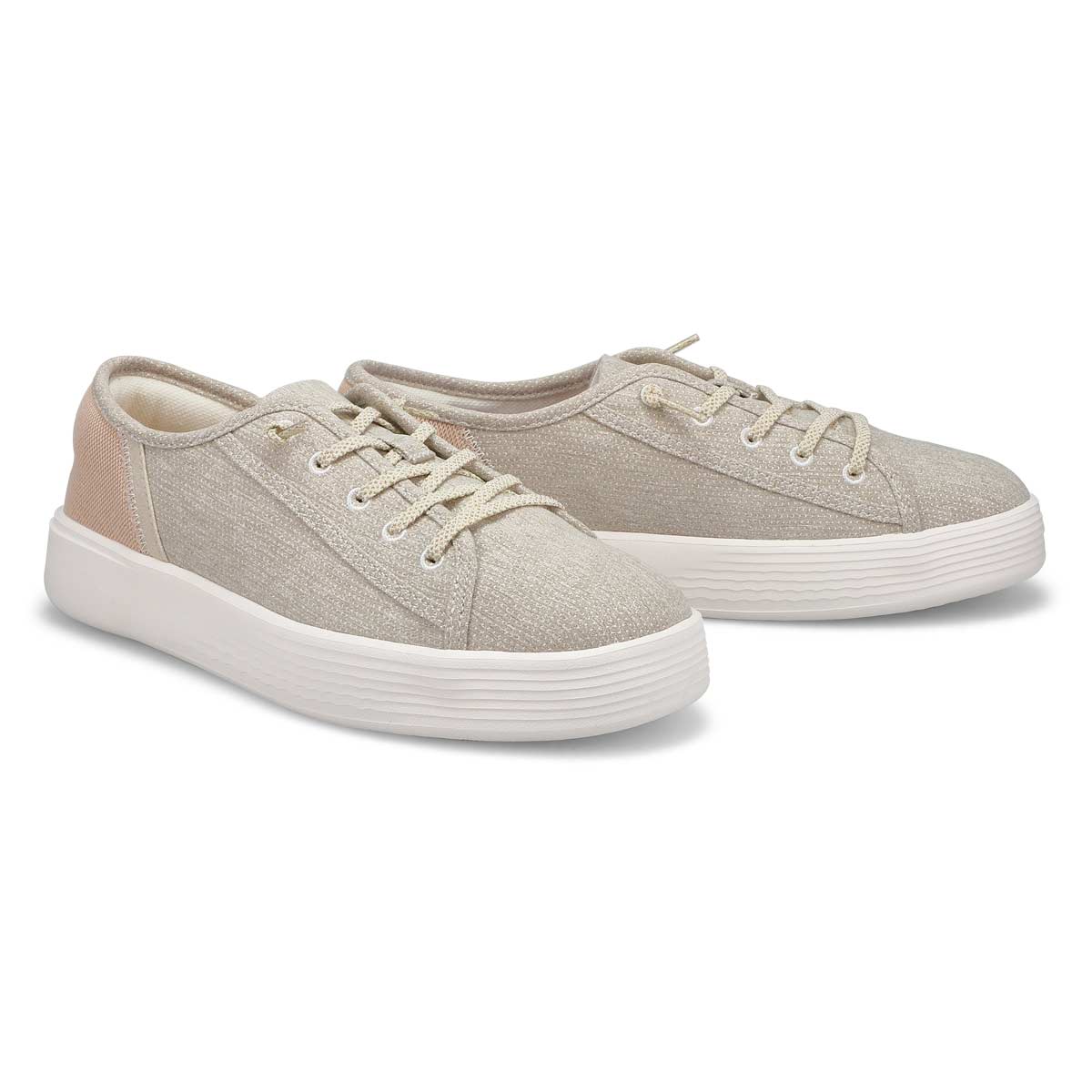 Ladies Cody W Heathered Casual Sneaker - Light Gre