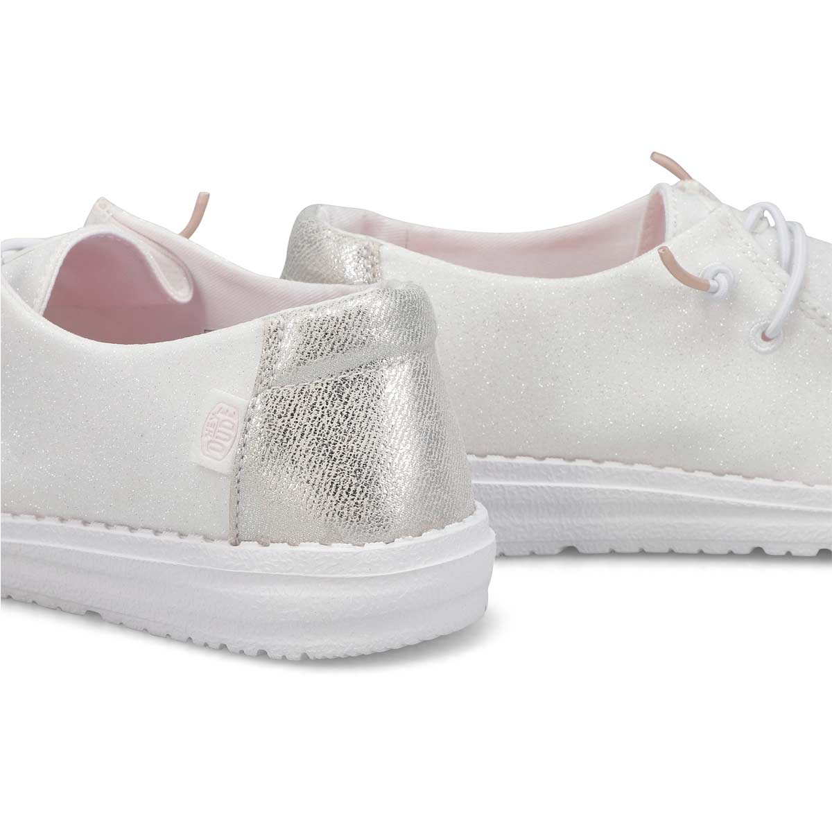 Women's Wendy Metallic Sparkle Casual Shoe - White