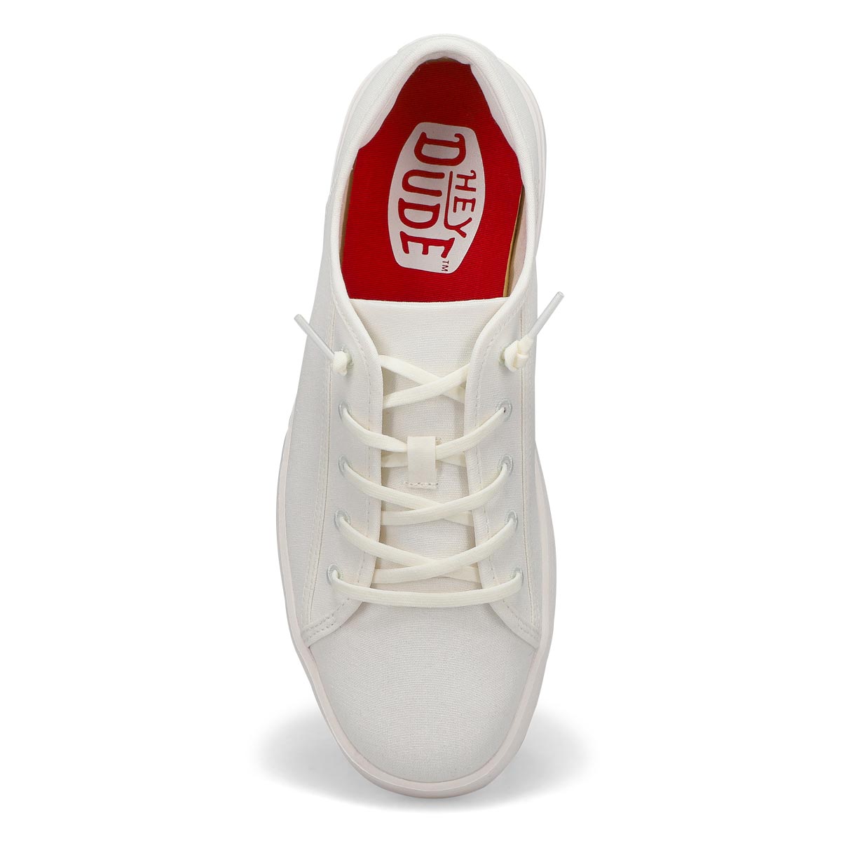 Men's Cody M Canvas Casual Sneaker - White/White