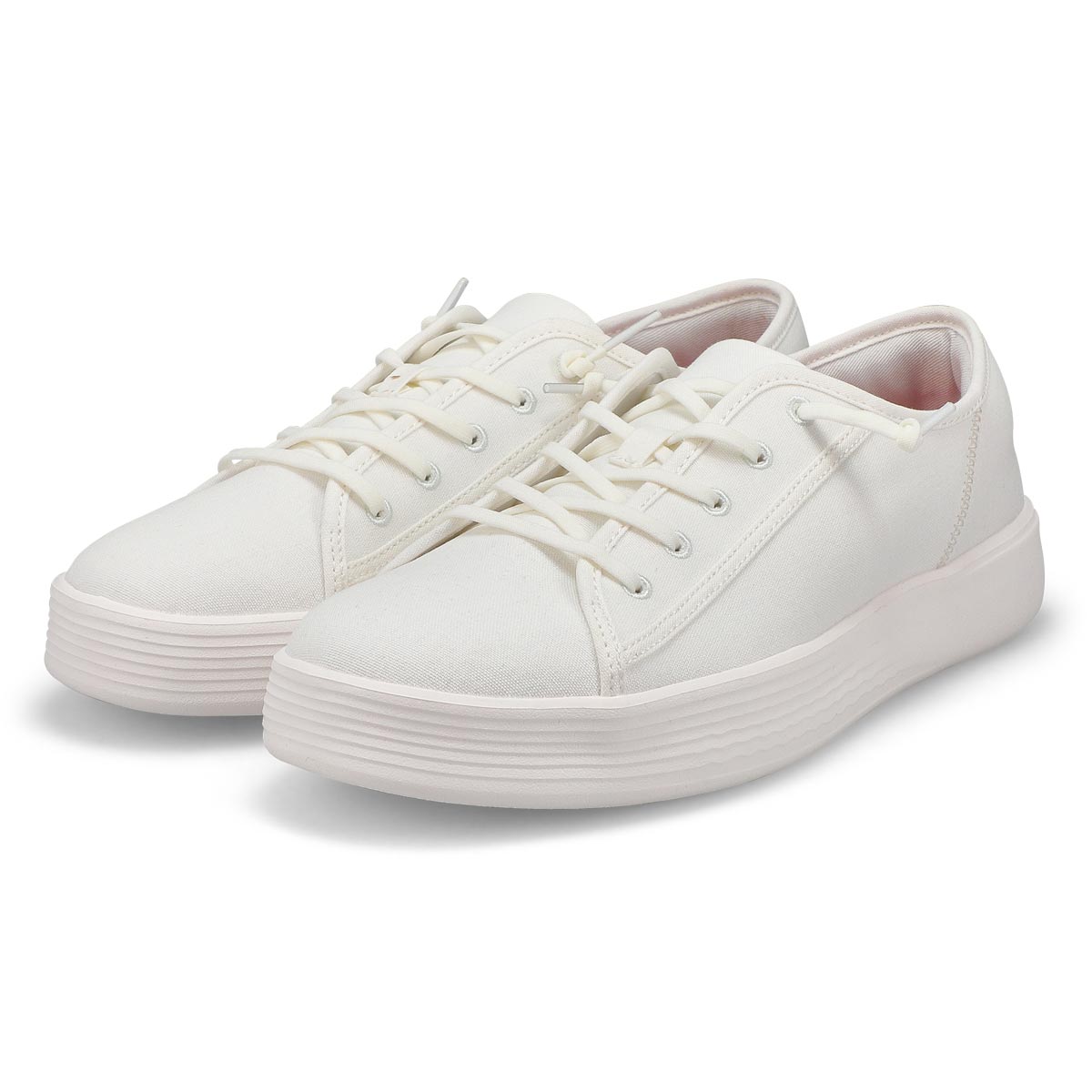 Men's Cody M Canvas Casual Sneaker - White/White