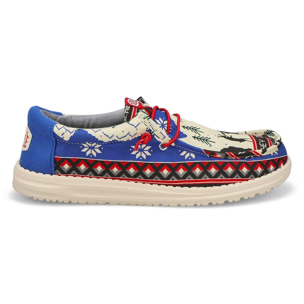 Men's Wally Holiday Cheers Casual Shoe - White/Multi