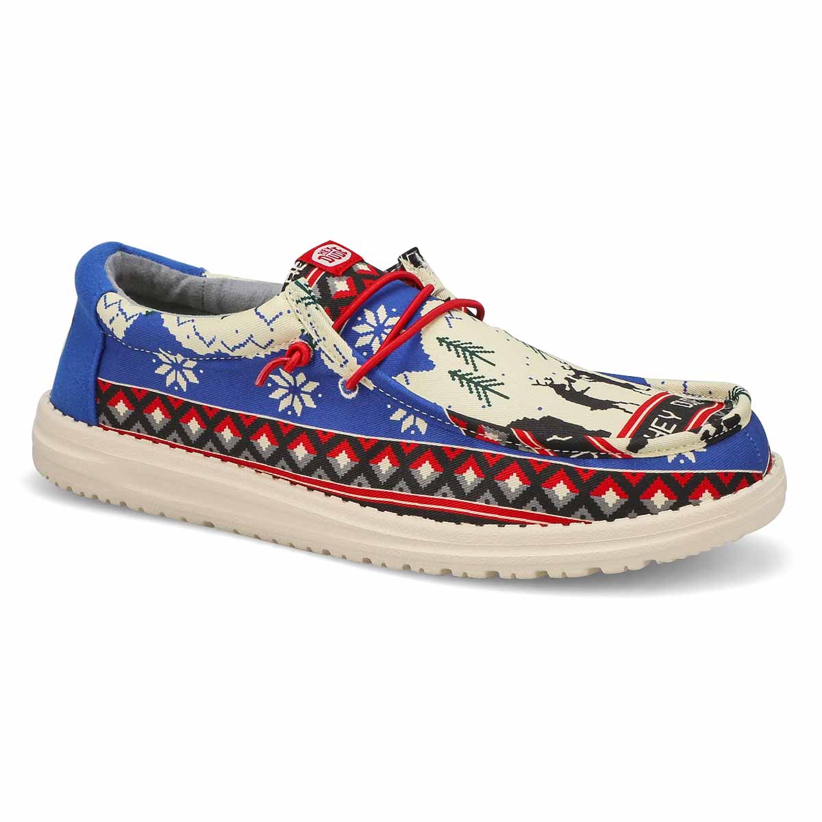 Men's Wally Holiday Cheers Casual Shoe - White/Multi