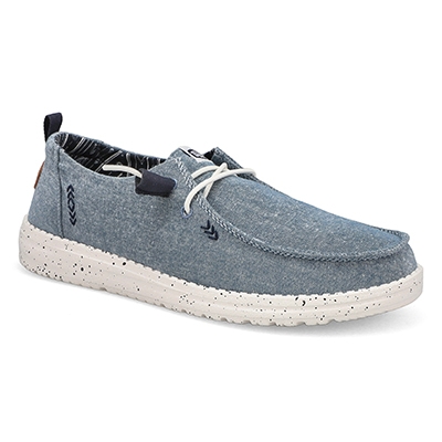 Lds Wendy Chambray Casual Shoe - Light Blue