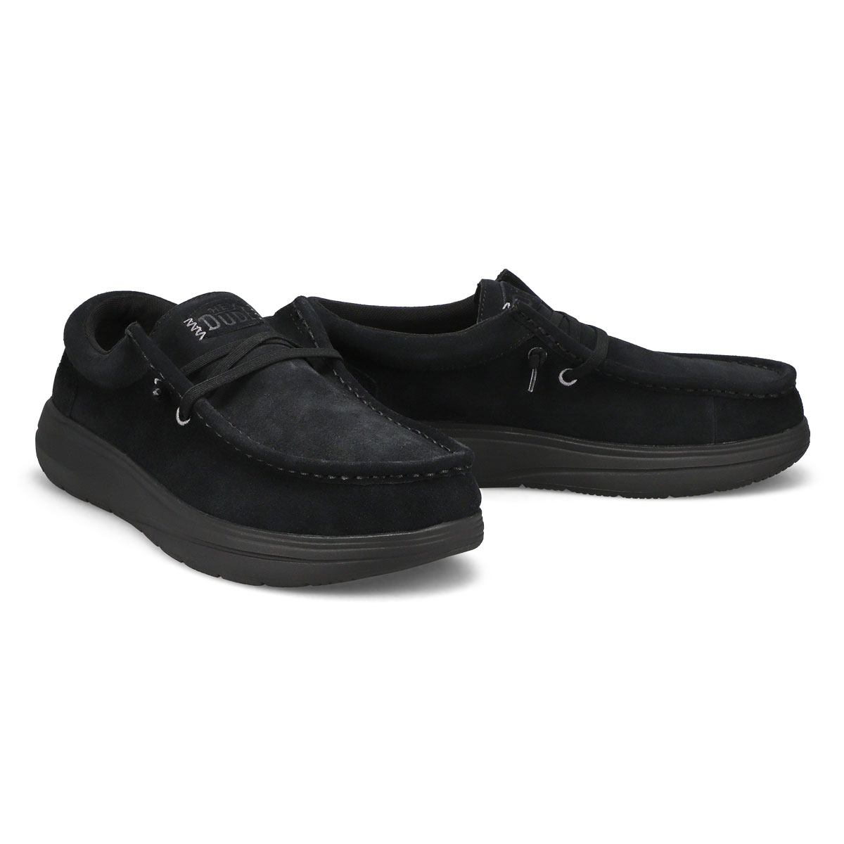 Men's Wally Comf Suede Casual Shoe - Black