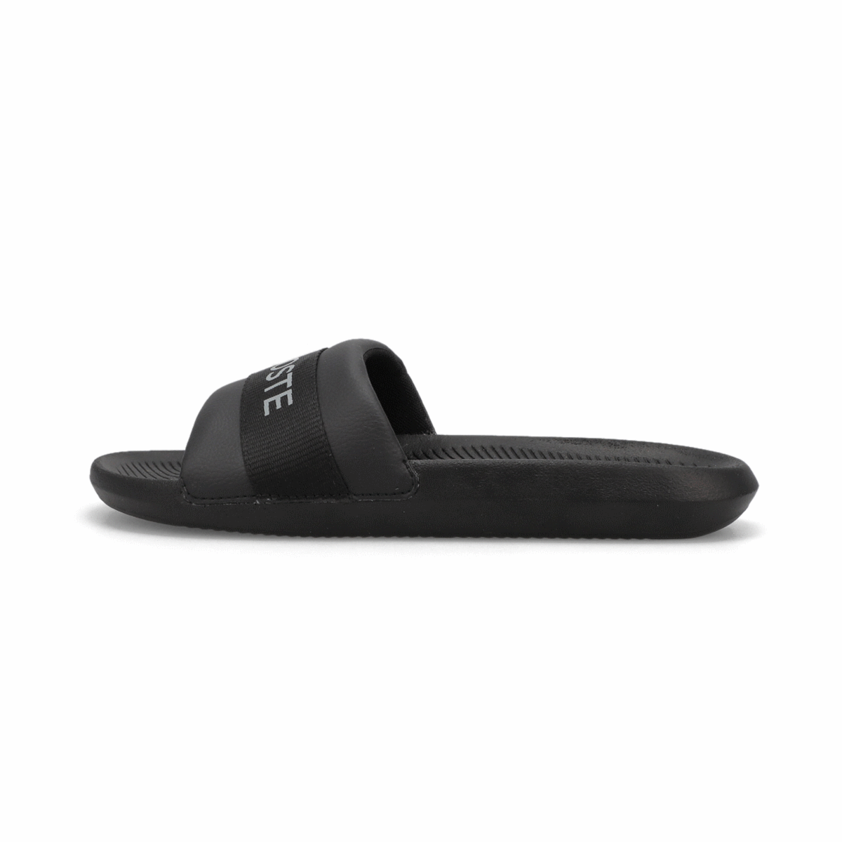 lacoste sandals black