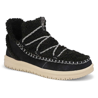 Bottine à enfiler Camden Suede Cozy, noir, femmes