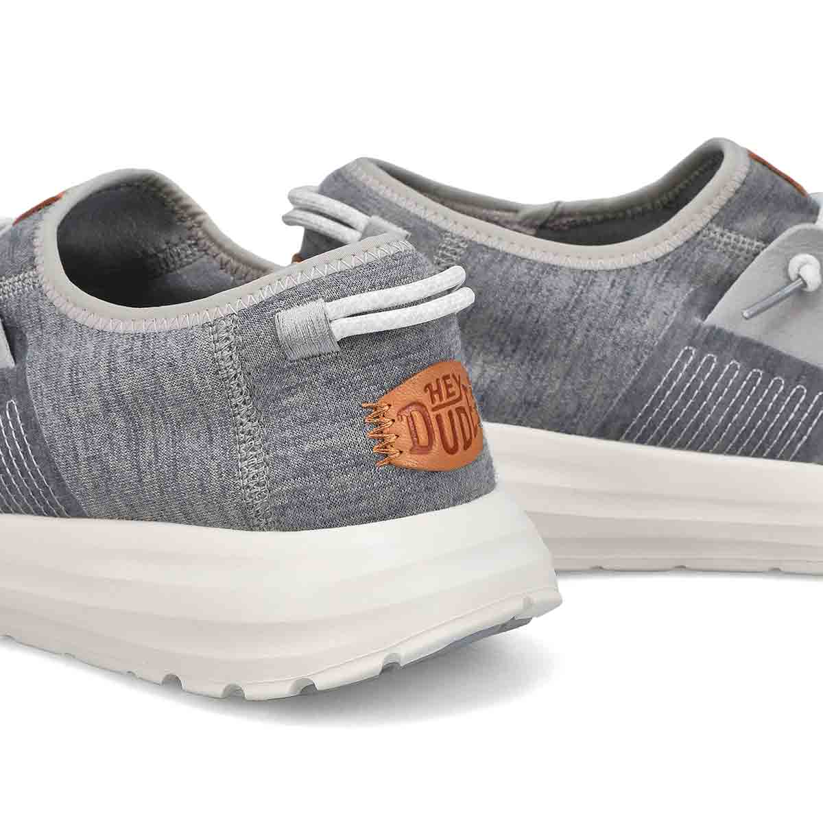 Men's Sirocco Knit Sneaker - Light Grey/White