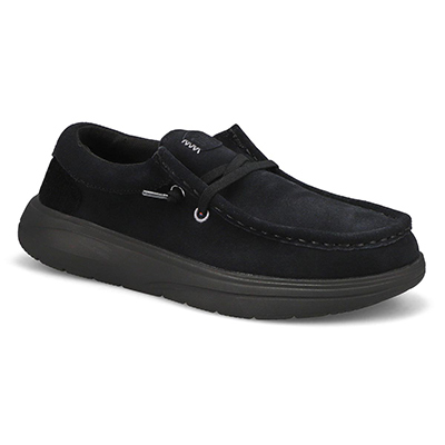 Lds Wendy Comf Suede Casual Shoe - Black