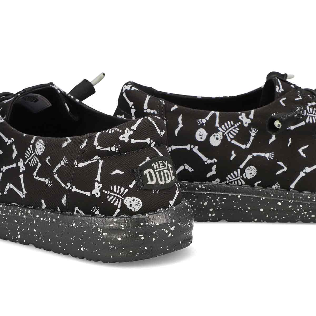 Women's Wendy Skeletons Casual Shoe - Black