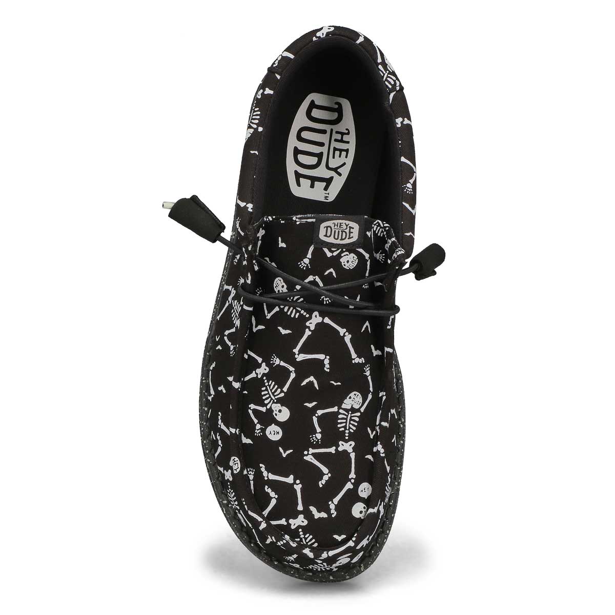 Men's Wally Skeletons Canvas Casual Shoe - Black