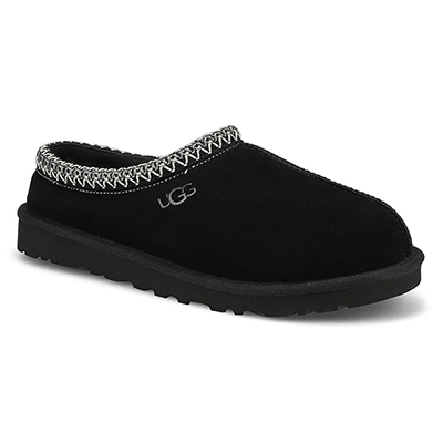 UGG Men's TASMAN black sheepskin slippers | SoftMoc.com