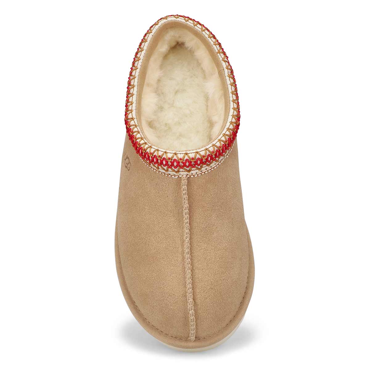 Women's Tasman Sheepskin Slipper - Sand/Dark Cherry