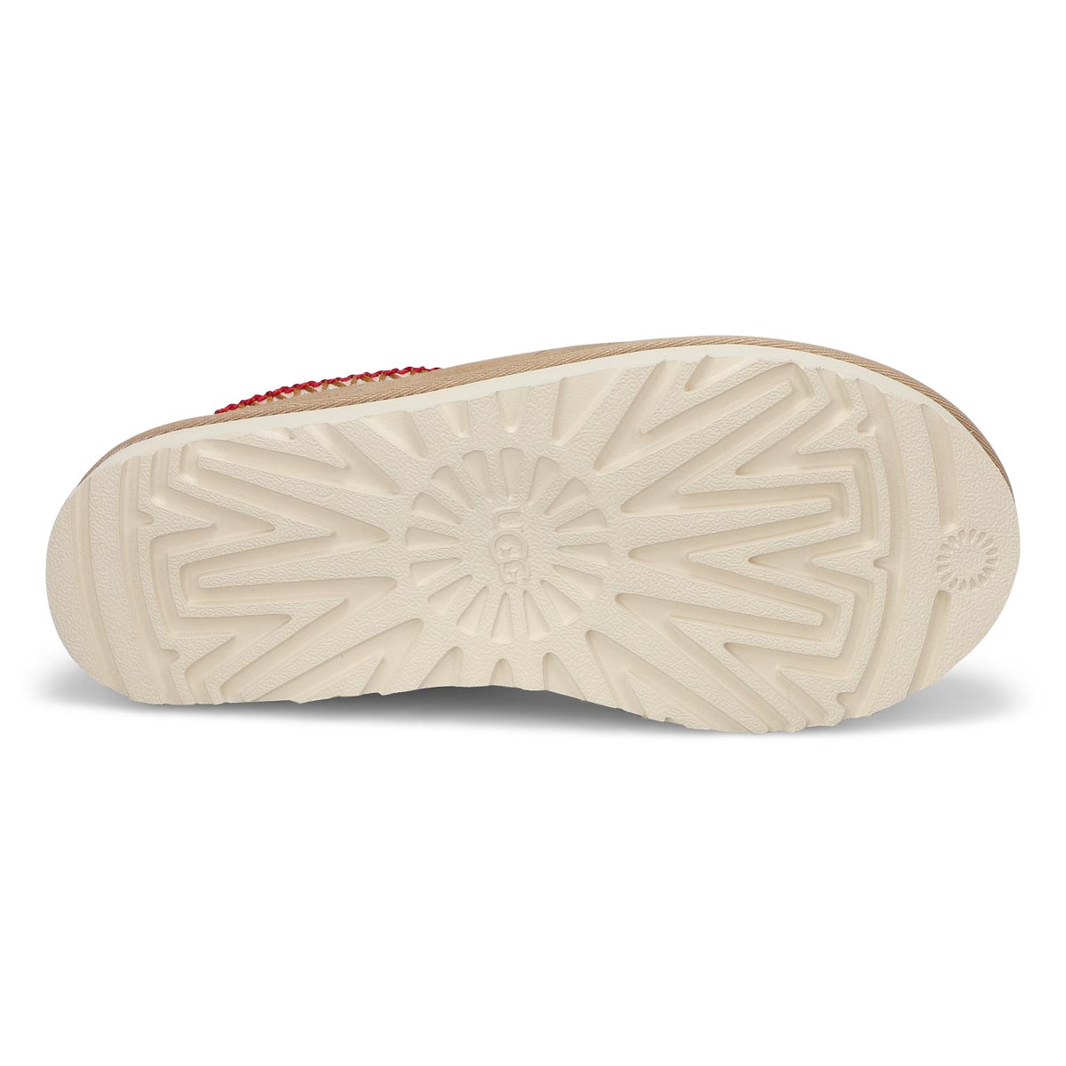 Women's Tasman Sheepskin Slipper - Sand/Dark Cherry