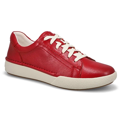 Lds Claire 01 Lace Up Sneaker - Hibiscus Red