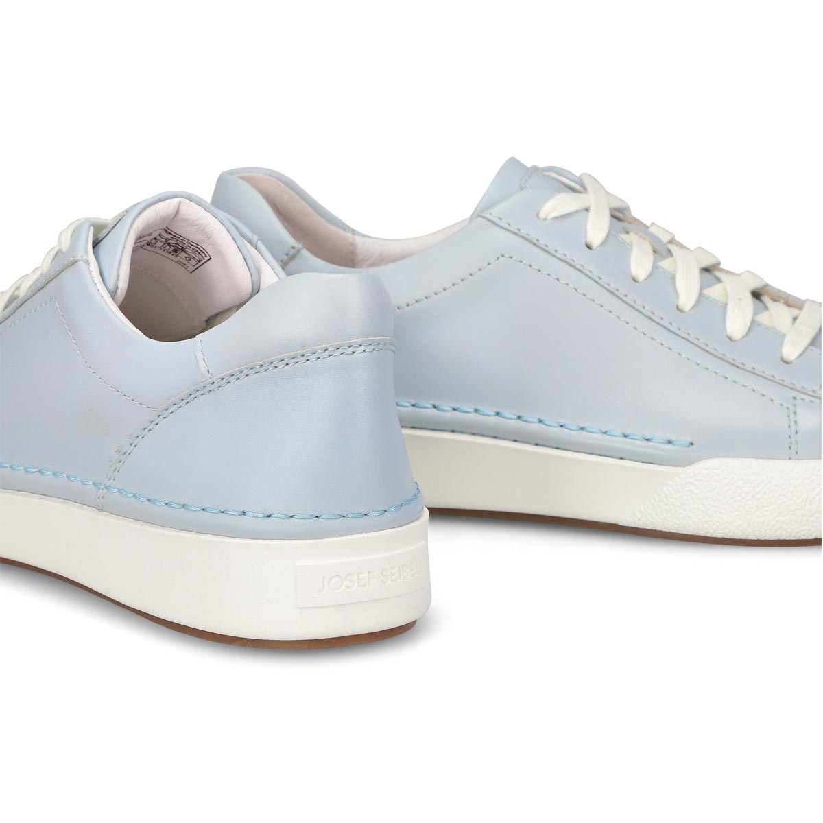 Women's Claire 01 Lace Up Leather Sneaker - Ice Blue