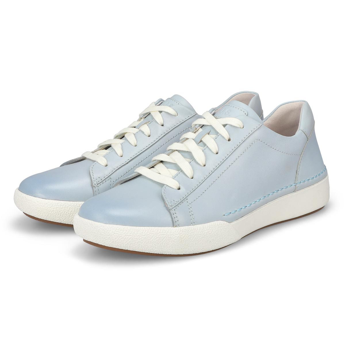 Women's Claire 01 Lace Up Leather Sneaker - Ice Blue