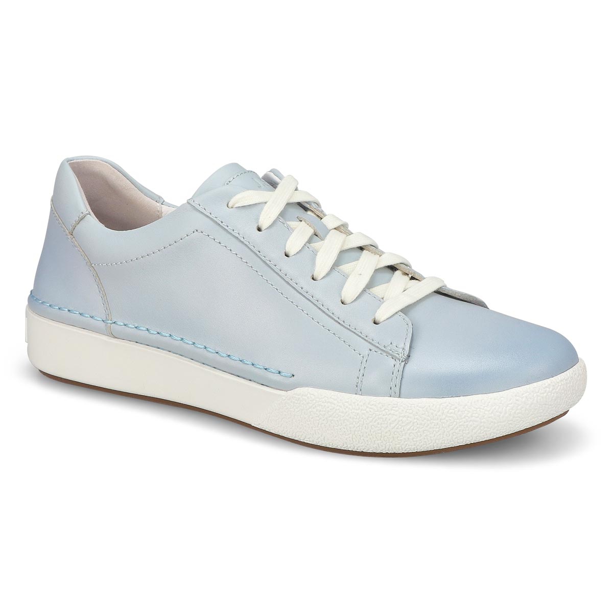 Women's Claire 01 Lace Up Leather Sneaker - Ice Blue