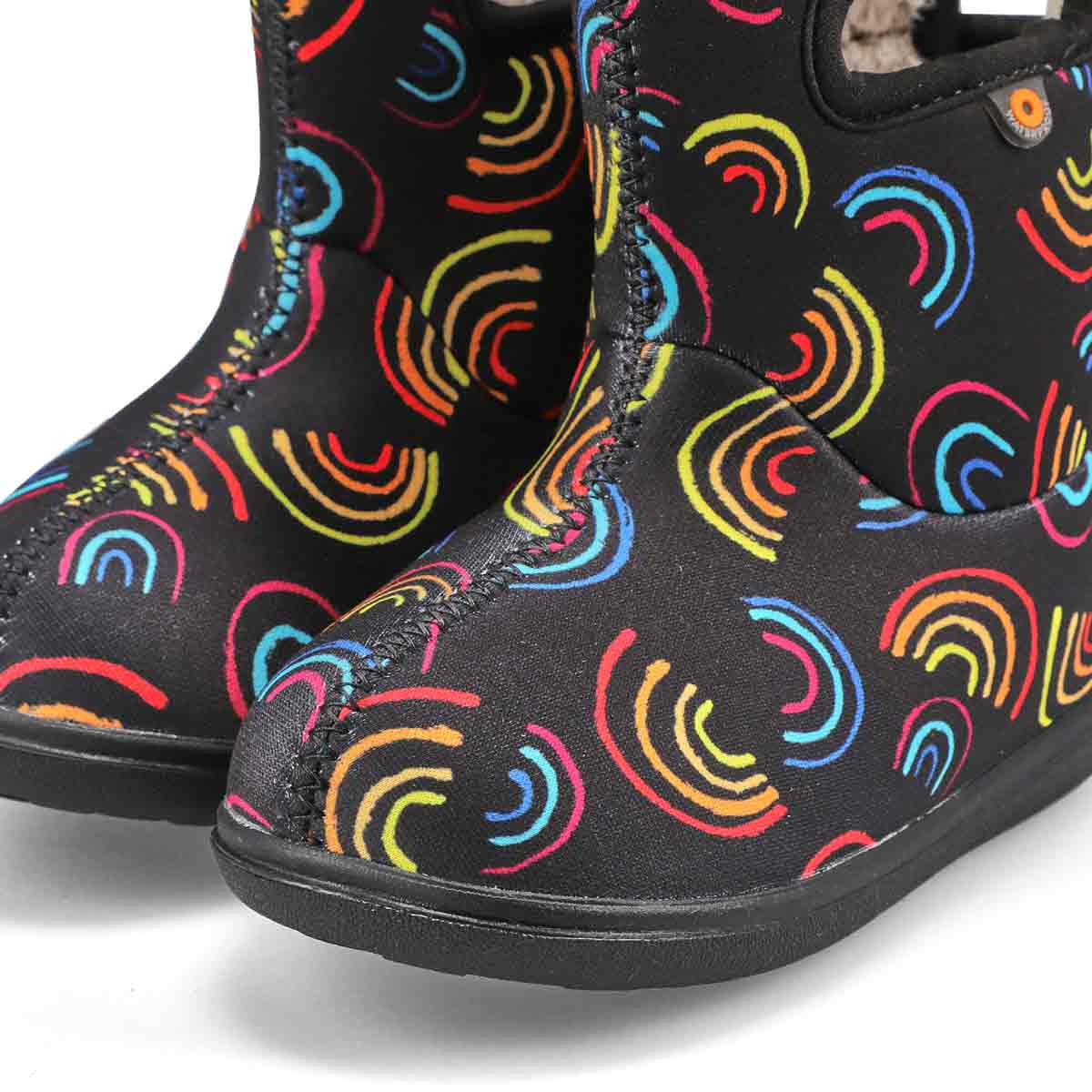 Infants'  BabyBogs II Wild Rainbows Boot-Blk