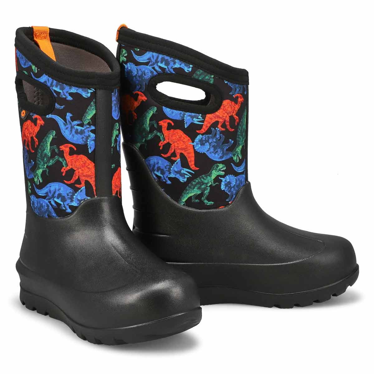 Botte imperméable NEO CLASSIC REAL DINO, noir/multi, garçons