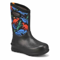 Botte imperméable NEO CLASSIC REAL DINO, noir/multi, garçons