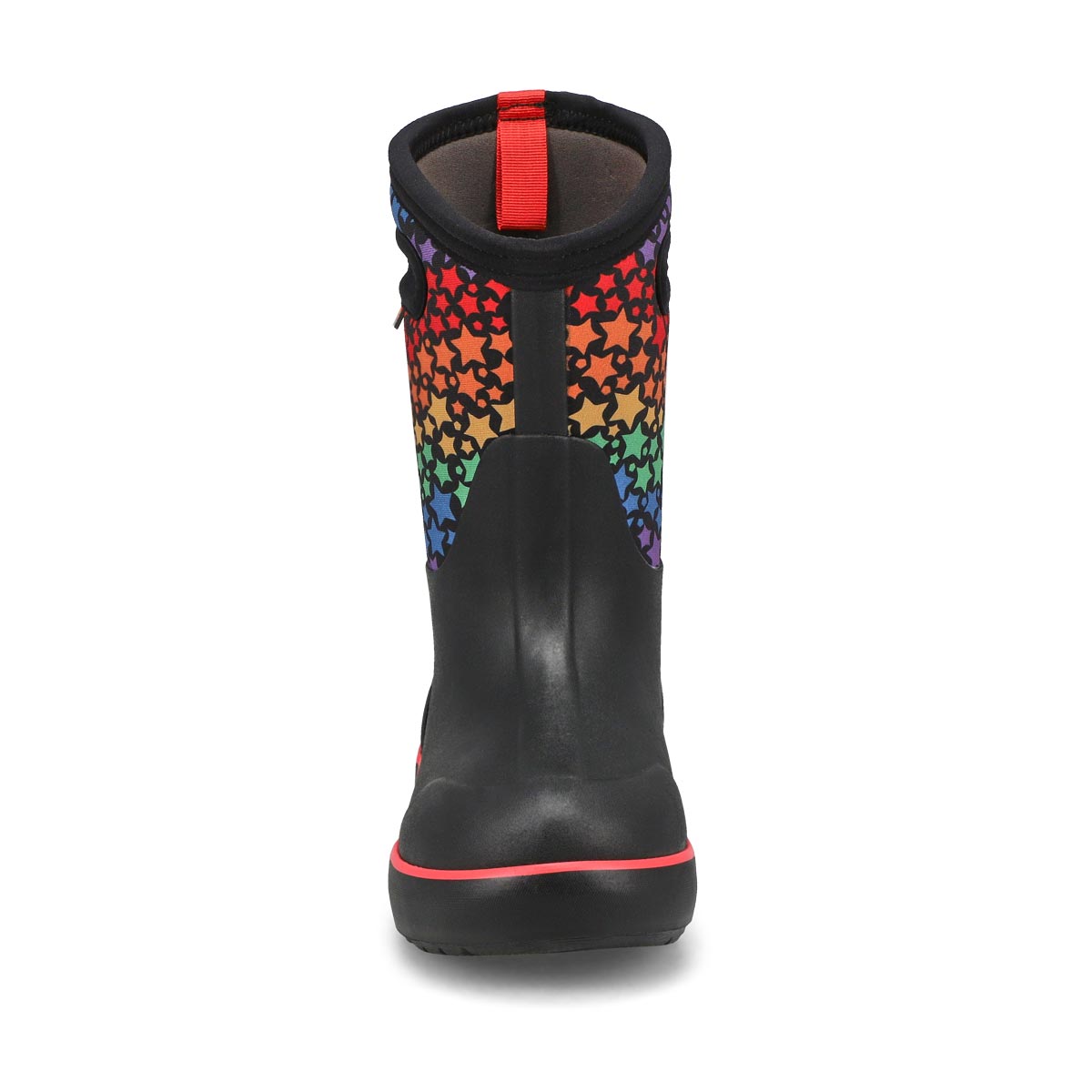 Botte imperméable CLASSIC II RAINBOW STARS, noir/multi, filles