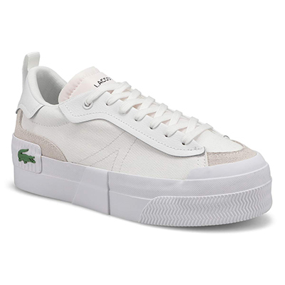 Lds L004 Platform Sneaker - White/White