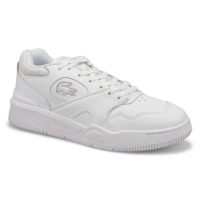 Mns Lineshot Lace Up Fashion Sneaker - White/White