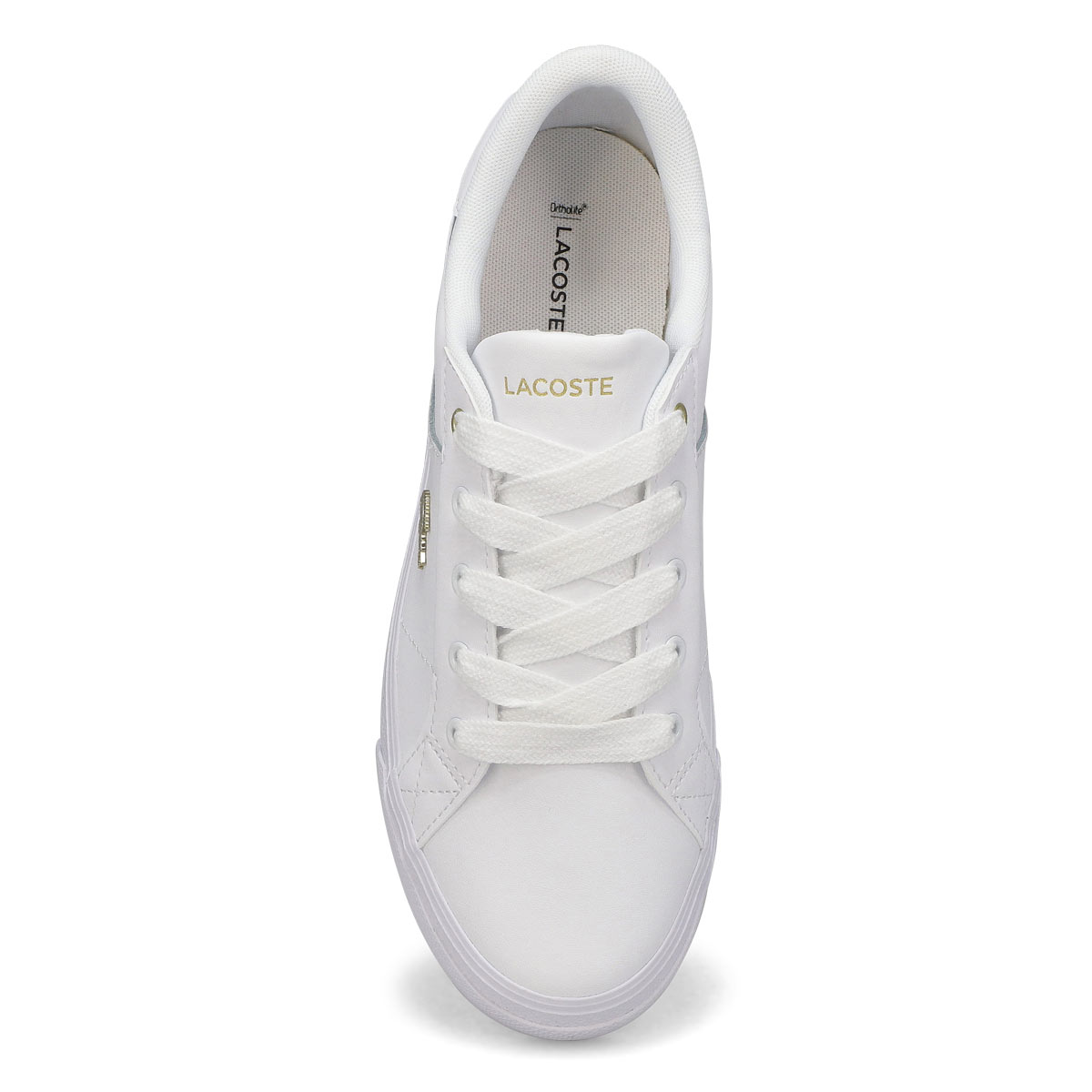 Baskets en cuir ZIANE PLATFORM, blanc/or, femmes