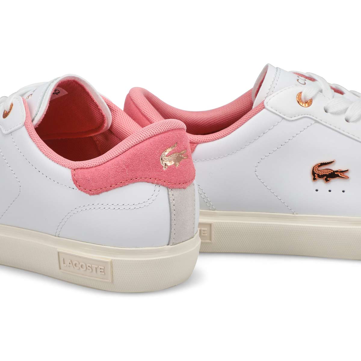 Basket lacoste rose femme on sale